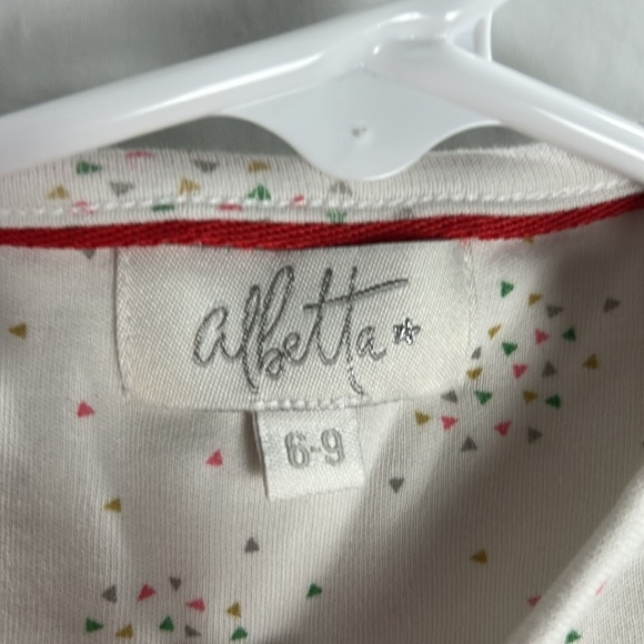Albetta White Christmas Tree Romper -Size 6-9 months - Picture 4 of 6